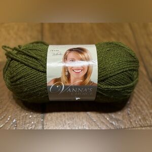 Lions Brand Olive Green Yarn